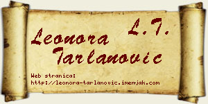 Leonora Tarlanović vizit kartica